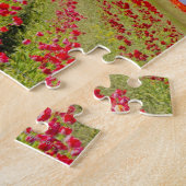 Tulpvelden en eeneiken in de buurt legpuzzel (Zijkant)