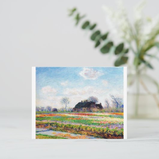 Tulpvelden in Nederland, Monet Briefkaart (Staand voorkant)