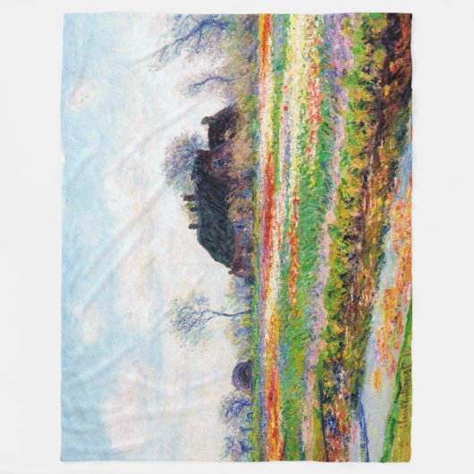Tulpvelden in Nederland, Monet Fleece Deken (Voorkant)