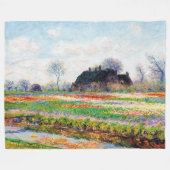 Tulpvelden in Nederland, Monet Fleece Deken (Voorkant (Horizontaal))