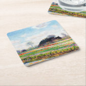 Tulpvelden in Nederland, Monet Kartonnen Onderzetters (Schuin)