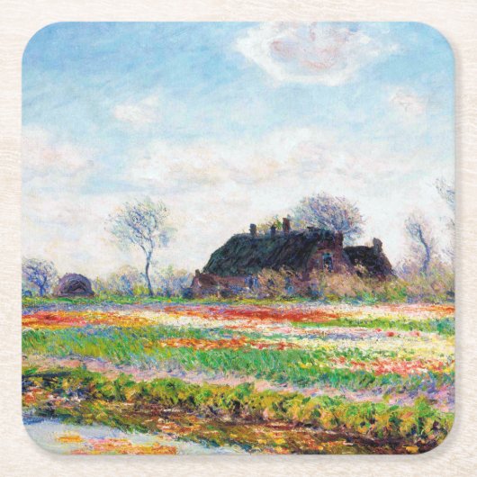 Tulpvelden in Nederland, Monet Kartonnen Onderzetters (Voorkant)