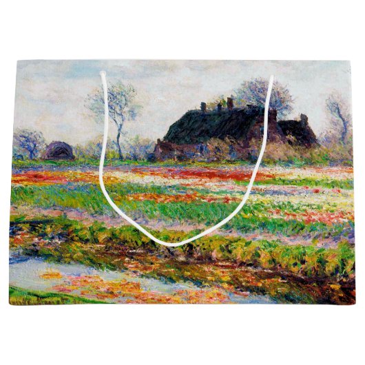 Tulpvelden in Nederland, Monet Large Gift Groot Cadeauzakje (Voorkant)