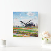 Tulpvelden in Nederland, Monet Vierkante Klok (Huis)