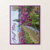 Tulpvelden (Paars) en schuur (Skagit-vallei) Legpuzzel (Verticaal)