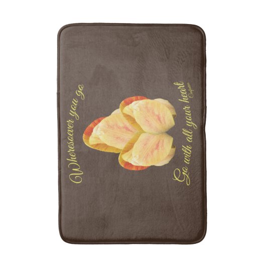 Tulpventilator gaat met uw hart Inspirerend Badmat (Voorkant Verticaal)