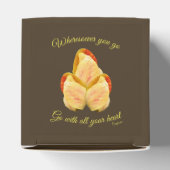 Tulpventilator gaat met uw hart Inspirerend Bedankdoosjes (Bovenkant)