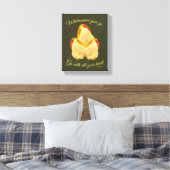 Tulpventilator gaat met uw hart Inspirerend Canvas Afdruk (Insitu (Slaapkamer))