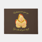 Tulpventilator gaat met uw hart Inspirerend Deurmat (Voorkant)