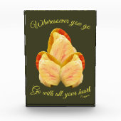 Tulpventilator gaat met uw hart Inspirerend Fotoblokken (Voorkant)