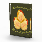 Tulpventilator gaat met uw hart Inspirerend Fotoblokken (Rechts)