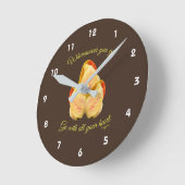 Tulpventilator gaat met uw hart Inspirerend Ronde Klok (Hoek)