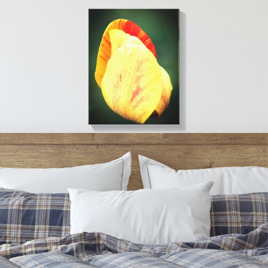 Tulpventilatorbenzine met spoelen dicht bij elkaar canvas afdruk (Insitu (Slaapkamer))