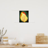 Tulpventilatorbenzine met spoelen dicht bij elkaar poster (Keuken)