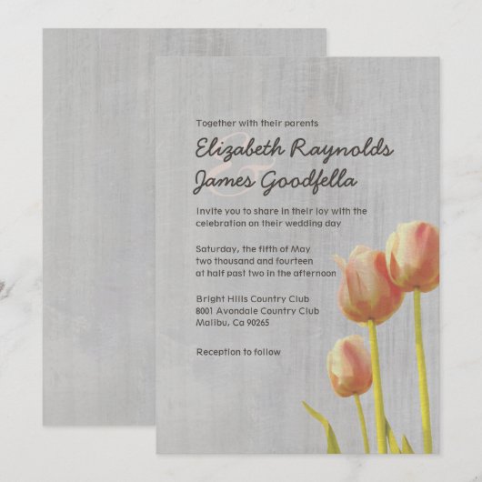  tulpweddenschappen kaart (Voorkant / Achterkant)