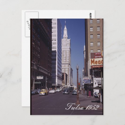 Tulsa 1952 Briefkaart (Voorkant / Achterkant)