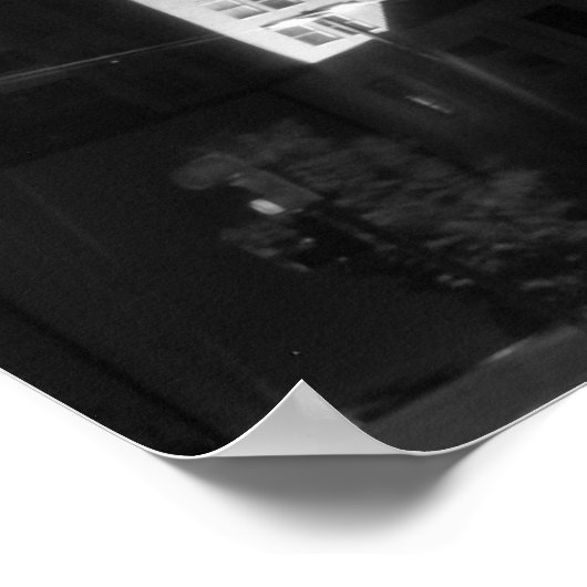 Tulsa After Dark black and white, 2010 Poster (Hoek)