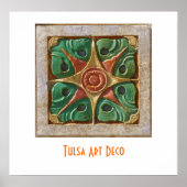Tulsa Art Deco tegel poster (Voorkant)