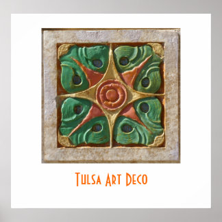 Tulsa Art Deco tegel poster