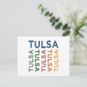 Tulsa Cute Colorful Briefkaart (Staand voorkant)