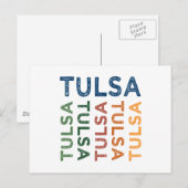 Tulsa Cute Colorful Briefkaart (Voorkant / Achterkant)
