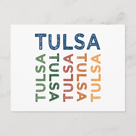 Tulsa Cute Colorful Briefkaart (Voorkant)