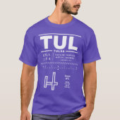 Tulsa International Airport TUL T-Shirt (Voorkant)