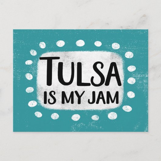 Tulsa is mijn jam Briefkaart (Voorkant)