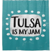 Tulsa is mijn jam douchegordijn (Voorkant)