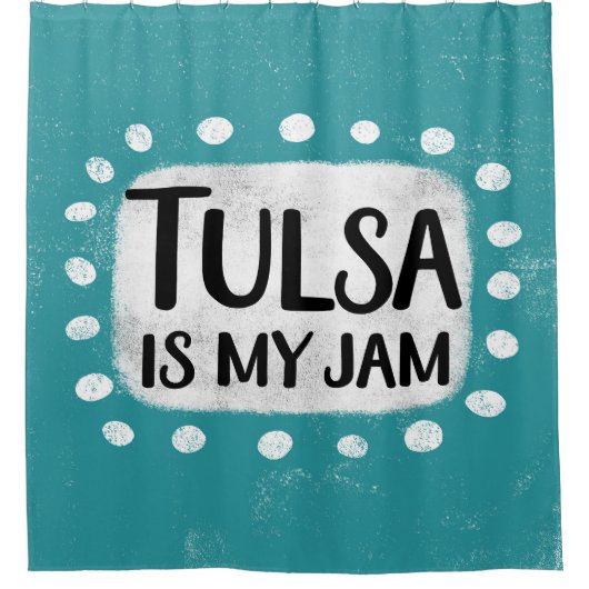 Tulsa is mijn jam douchegordijn (Voorkant)