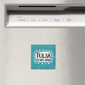 Tulsa is mijn Jam koelkastmagneet Magneet (Insitu (Vaatwasser))