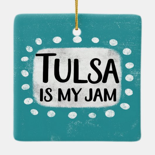 Tulsa is mijn jam Ornament (Achterkant)