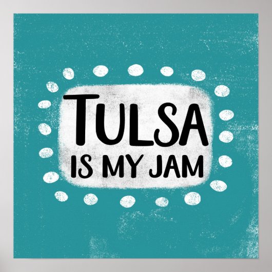 Tulsa is mijn Jam Poster muurkunst (Voorkant)