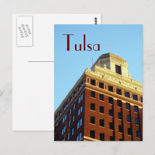 Tulsa OK Briefkaart (Voorkant / Achterkant)