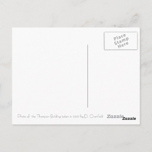 Tulsa OK Briefkaart (Achterkant)