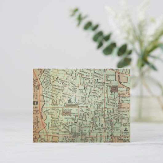 Tulsa, OK  kaart (Staand voorkant)