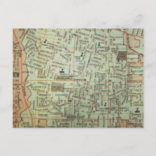 Tulsa, OK kaart (Voorkant)