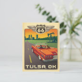 Tulsa, OK - Route 66 Briefkaart (Staand voorkant)