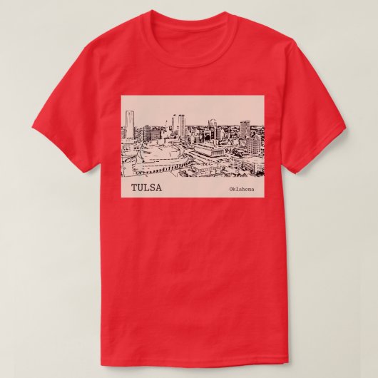 Tulsa Oklahoma 3 T-shirt (Design voorkant)
