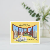 Tulsa, Oklahoma  Big Letters Briefkaart (Staand voorkant)