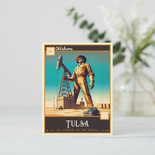 Tulsa, Oklahoma |  Briefkaart (Staand voorkant)