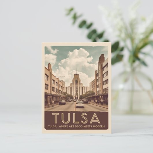 Tulsa, Oklahoma Briefkaart (Staand voorkant)