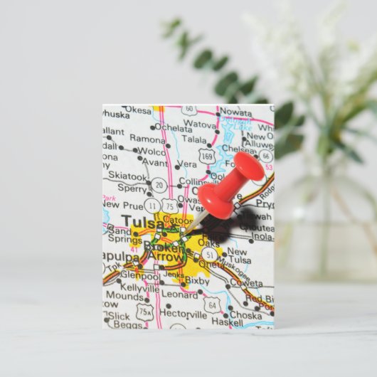 Tulsa, Oklahoma Briefkaart (Staand voorkant)