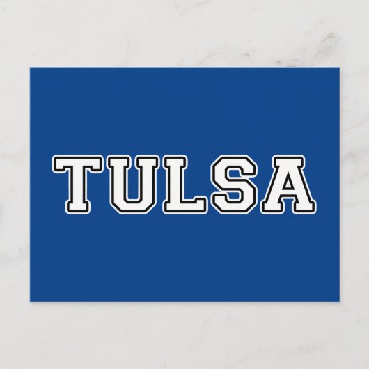 Tulsa Oklahoma Briefkaart (Voorkant)