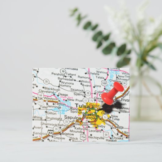 Tulsa, Oklahoma Briefkaart (Staand voorkant)
