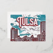 Tulsa Oklahoma Folie Feestdagen Briefkaart (Voorkant / Achterkant)