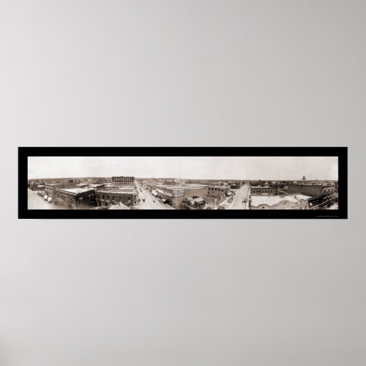 Tulsa Oklahoma Foto 1908 Poster (Voorkant)
