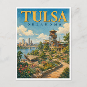Tulsa Oklahoma Gathering Place GeoSaga Briefkaart