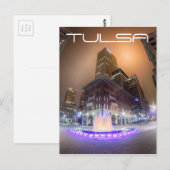 Tulsa Oklahoma in de binnenstad Briefkaart (Voorkant / Achterkant)