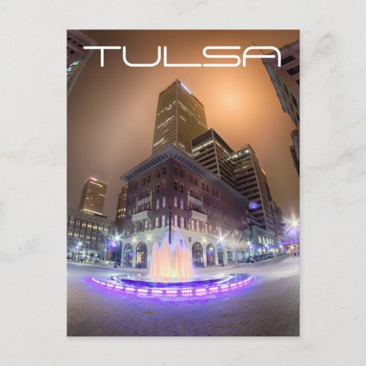 Tulsa Oklahoma in de binnenstad Briefkaart (Voorkant)